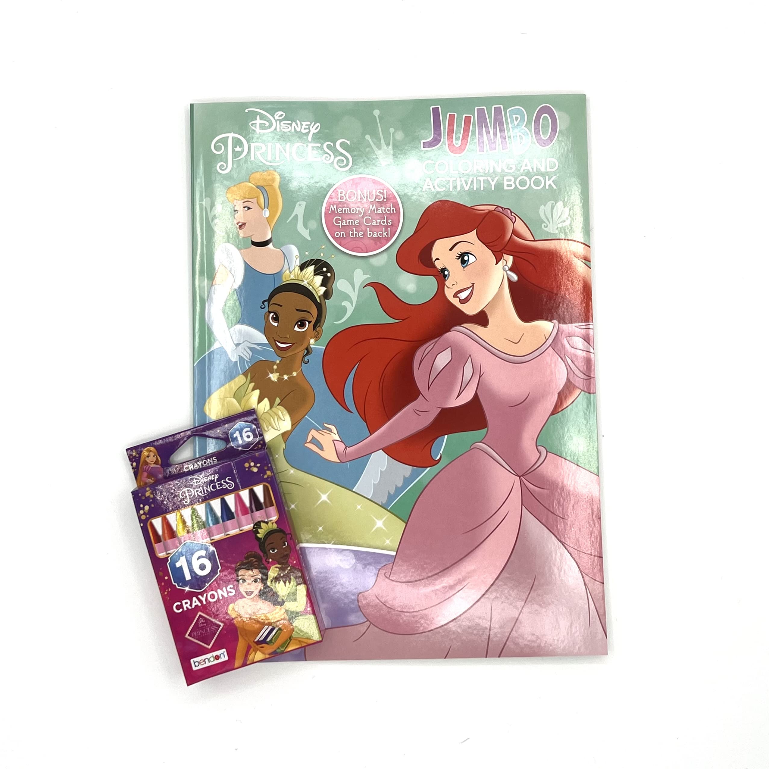 Libro Para Colorear Disney Princess Little Mermaid Cenicienta - Venta Internacional.