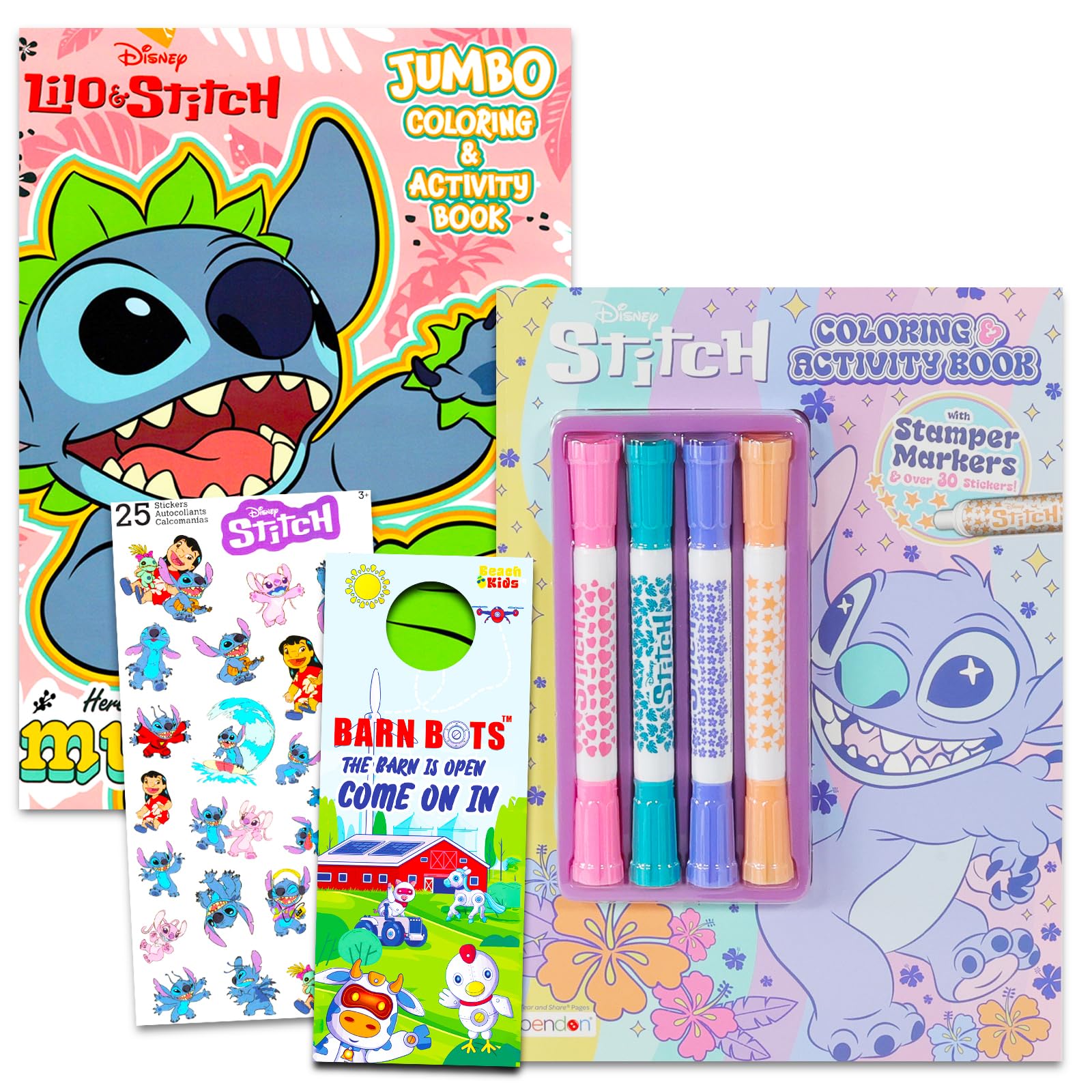 Foto 1 | Set de Libros para Colorear Disney Lilo And Stitch con Pegatinas - Venta Internacional