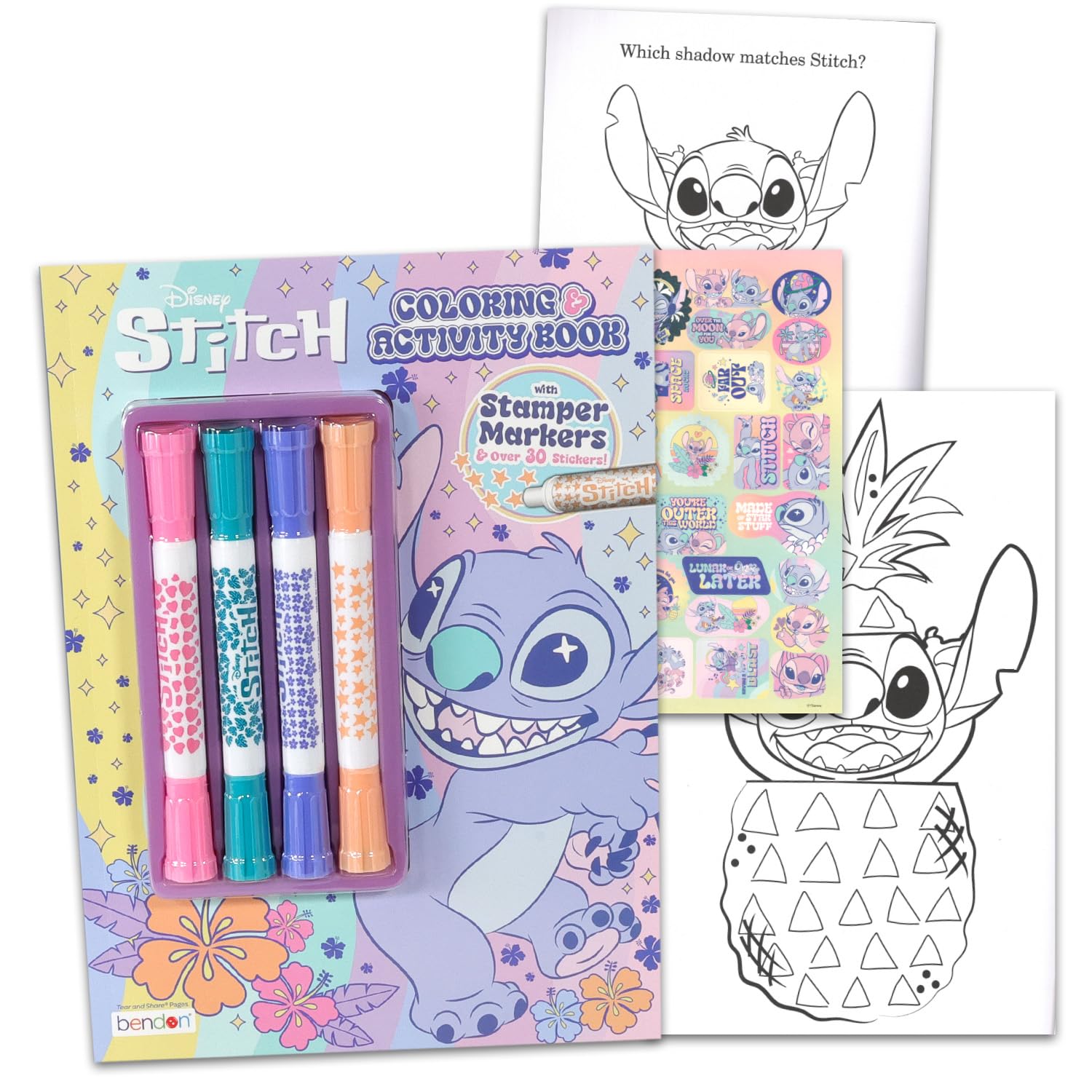 Foto 2 | Set de Libros para Colorear Disney Lilo And Stitch con Pegatinas - Venta Internacional