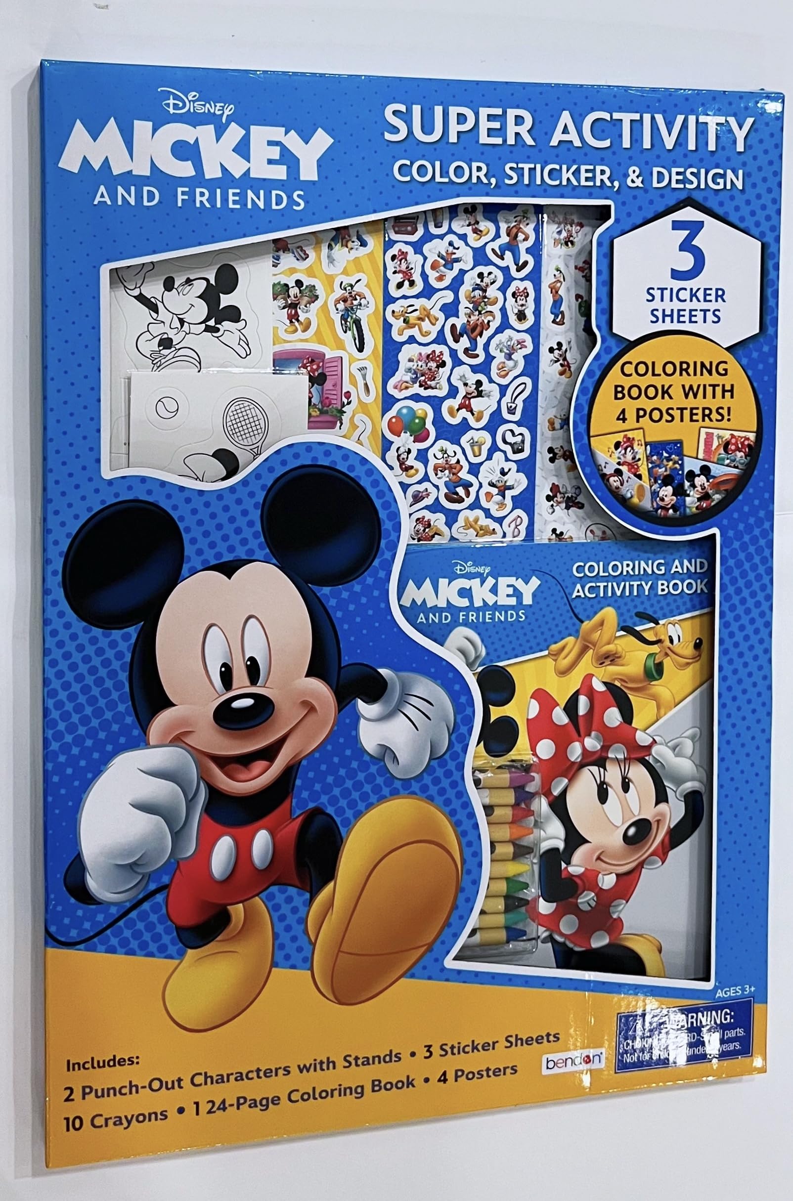 Set De Actividades Bendon Mickey And Friends Con Color, Pegatina Y Diseño - Venta Internacional.