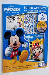 Foto 1 | Set De Actividades Bendon Mickey And Friends Con Color, Pegatina Y Diseño - Venta Internacional.