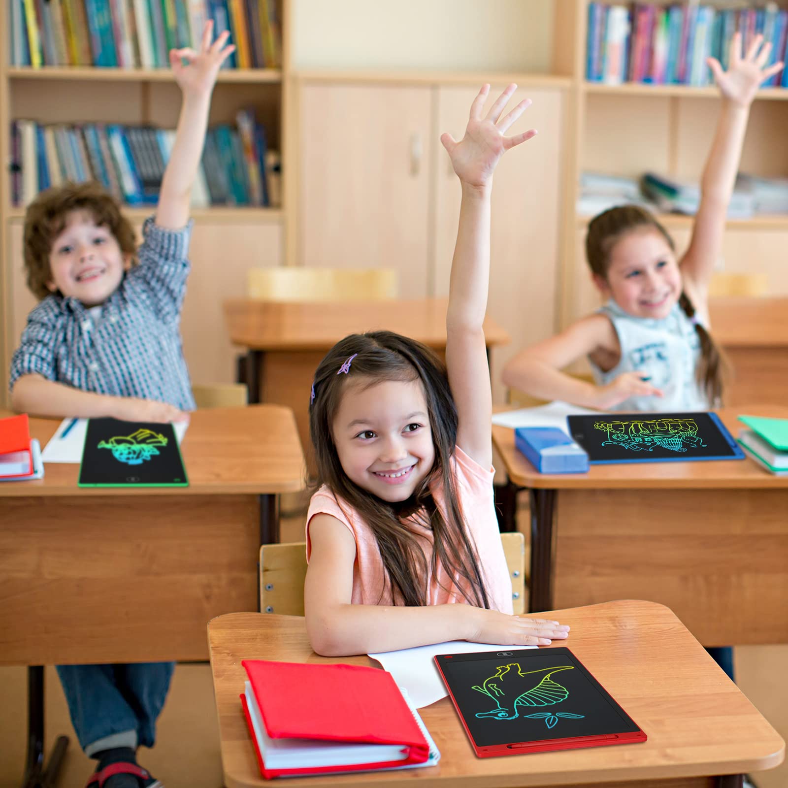 Foto 5 pulgar | Tableta De Escritura Lcd Zhehao De 10 Pulgadas Para Niños Con 12 Rotuladores - Venta Internacional.