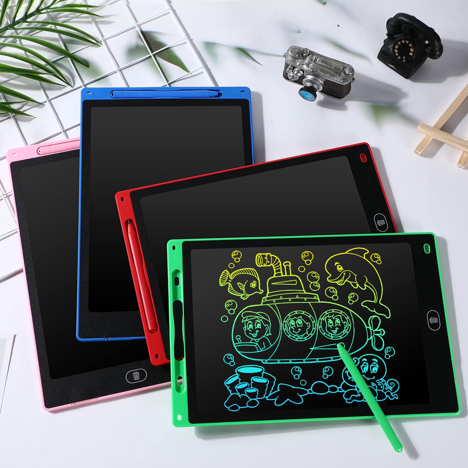 Foto 8 pulgar | Tableta De Escritura Lcd Zhehao De 10 Pulgadas Para Niños Con 12 Rotuladores - Venta Internacional.
