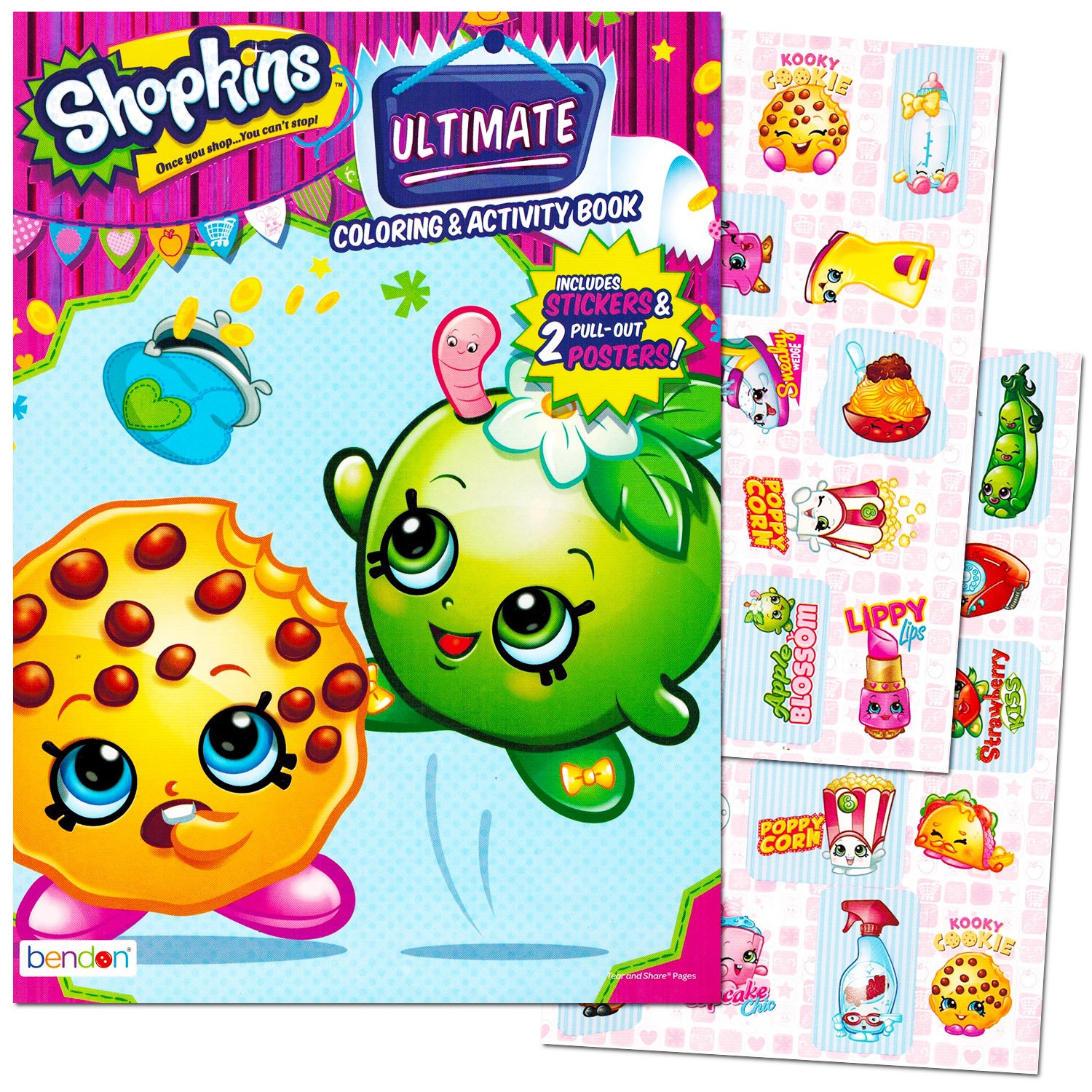 Foto 2 pulgar | Libro Para Colorear Y Actividades Shopkins Ultimate Con Pegatinas Y 2 Pósteres - Venta Internacional.