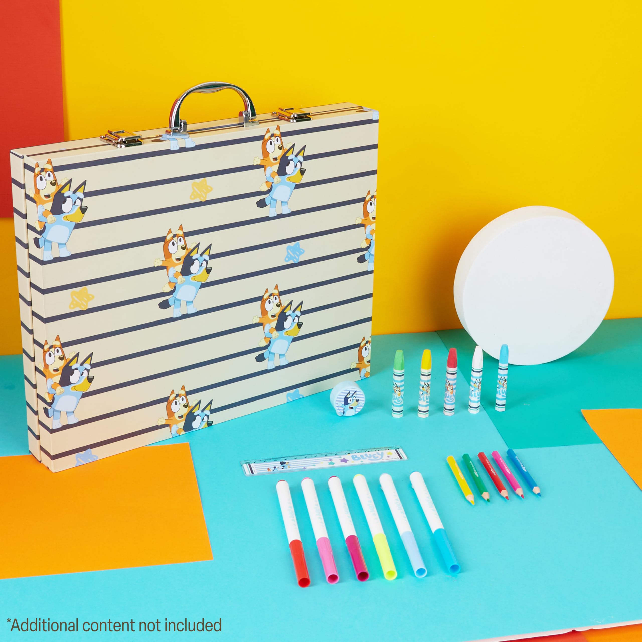 Foto 2 | Kit De Dibujo Con Lápices De Colores Azules De Art Supplies Con Funda Para Niños - Venta Internacional.