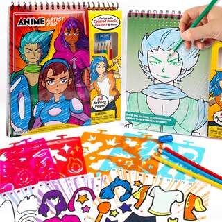Foto 1 | Libro Para Colorear Hecho Por Mí, Artista De Anime Con Material De Arte Para Niños De 4 A 8 Años - Venta Internacional