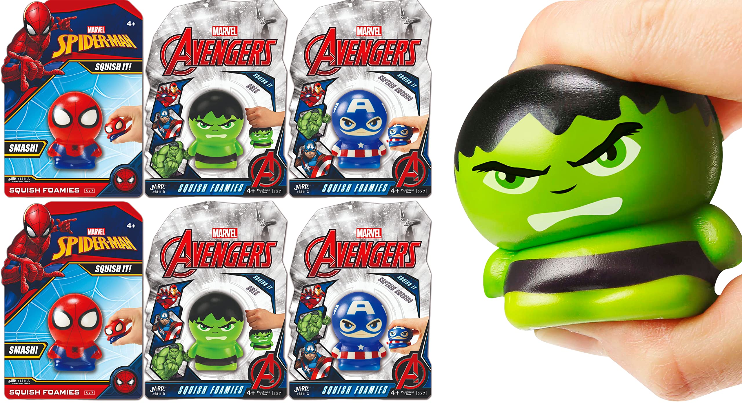 Foto 2 pulgar | Bolas De Espuma Ja-ru Marvel Avengers & Spiderman Para Niños (6) - Venta Internacional.