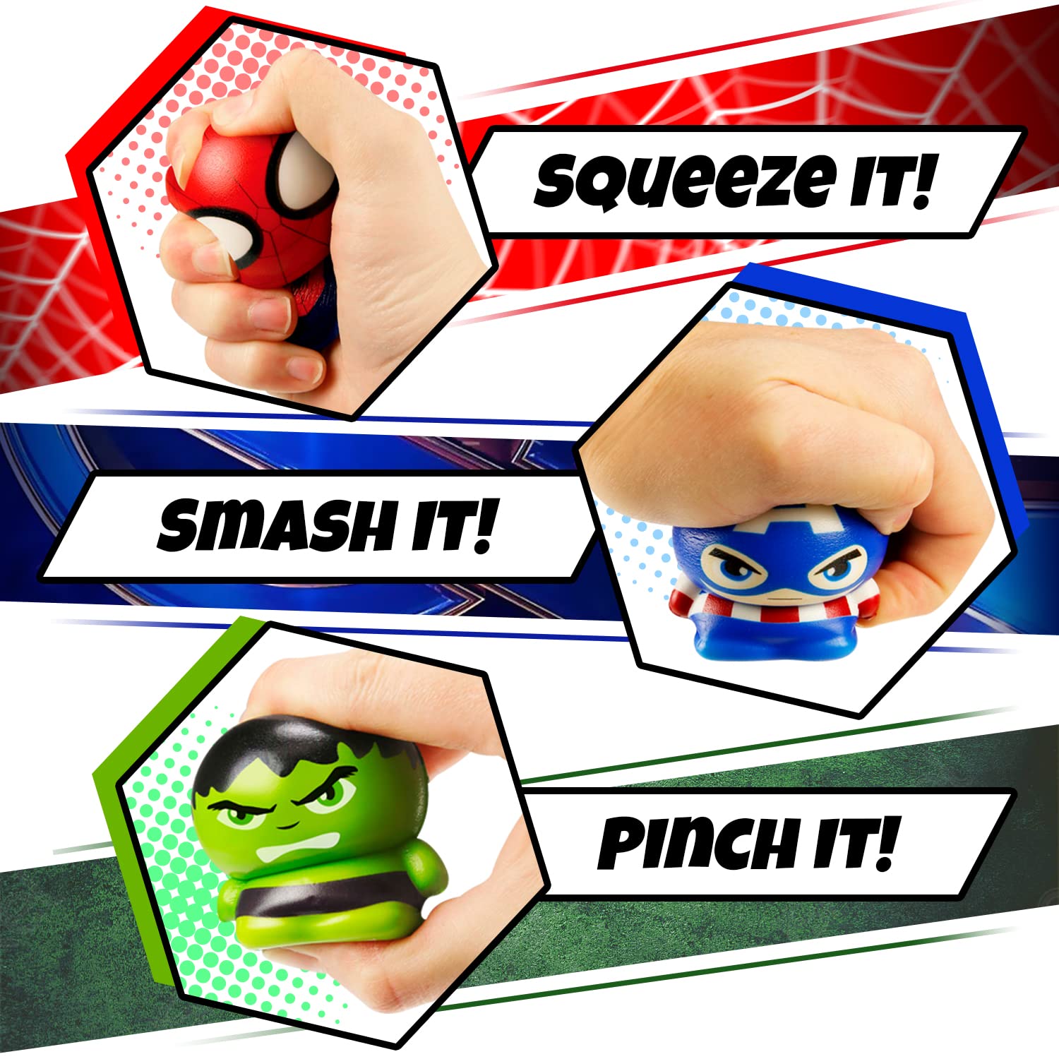 Foto 5 pulgar | Bolas De Espuma Ja-ru Marvel Avengers & Spiderman Para Niños (6) - Venta Internacional.