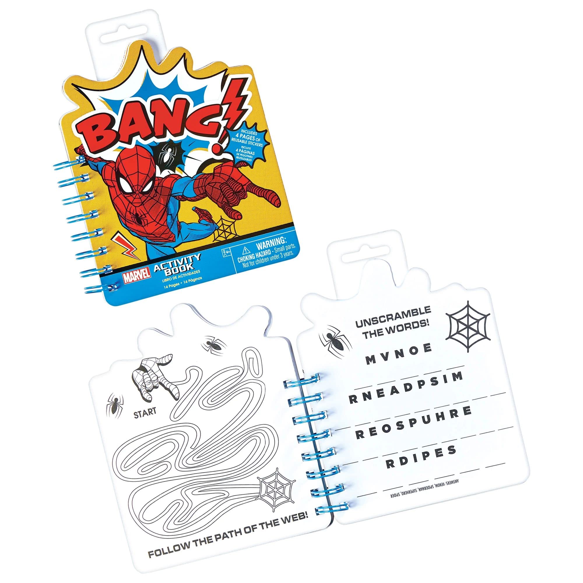 Foto 2 pulgar | Libro De Actividades Amscan Spider-man Con Pegatinas De Papel Para Niños - Venta Internacional.