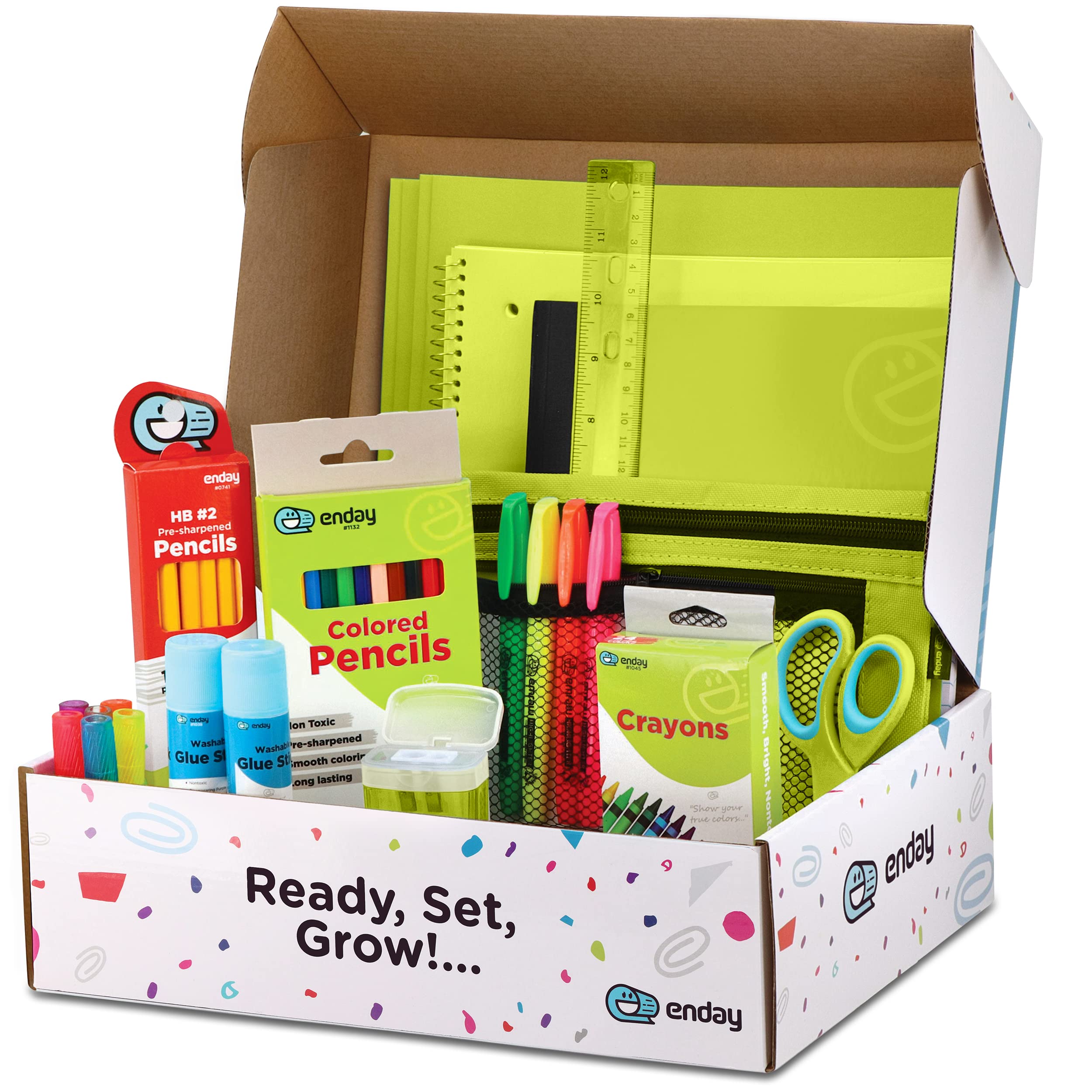 Foto 2 pulgar | Juego De Útiles Escolares Enday Back To School Para Niños K-5, 78 Piezas - Venta Internacional.