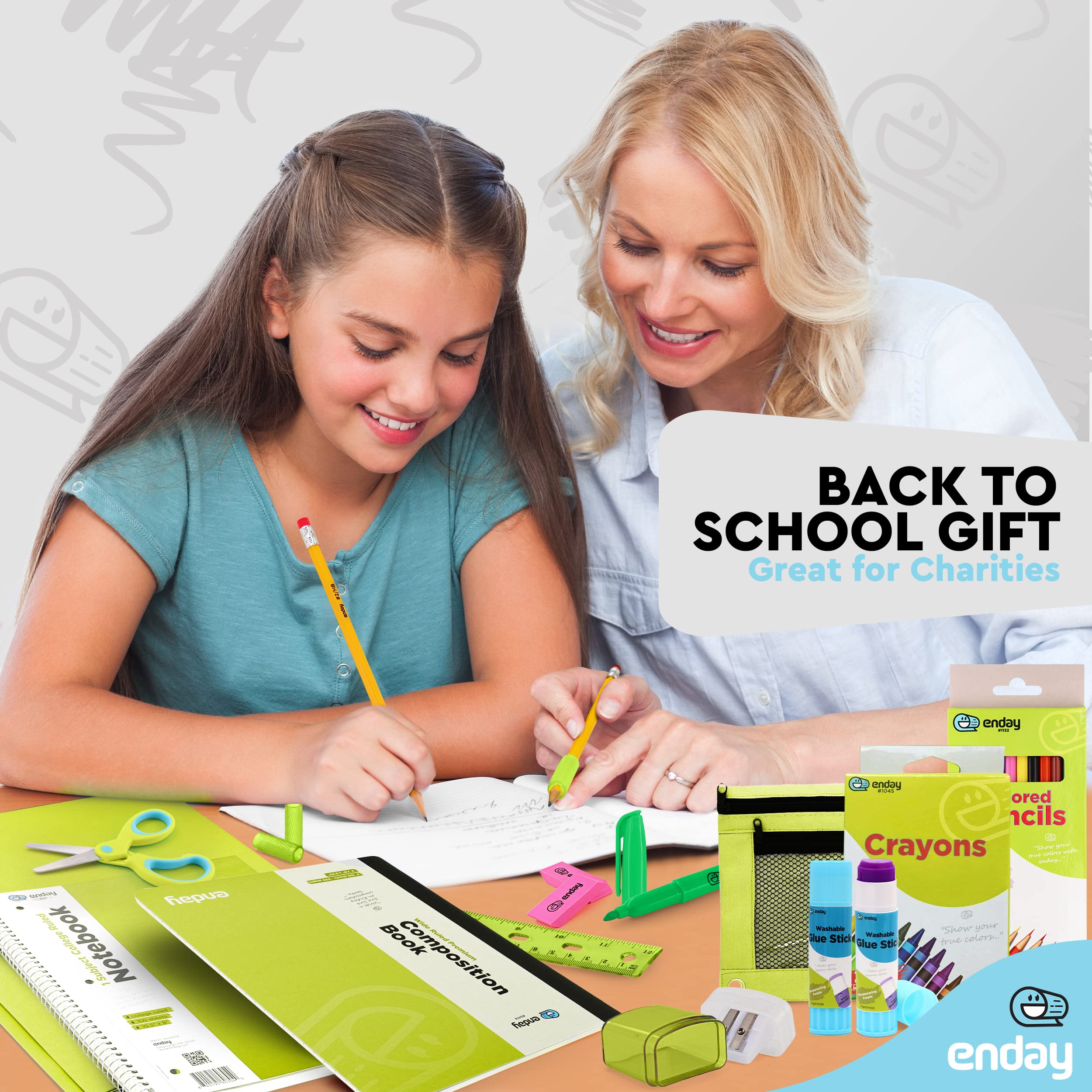Foto 2 | Juego De Útiles Escolares Enday Back To School Para Niños K-5, 78 Piezas - Venta Internacional.