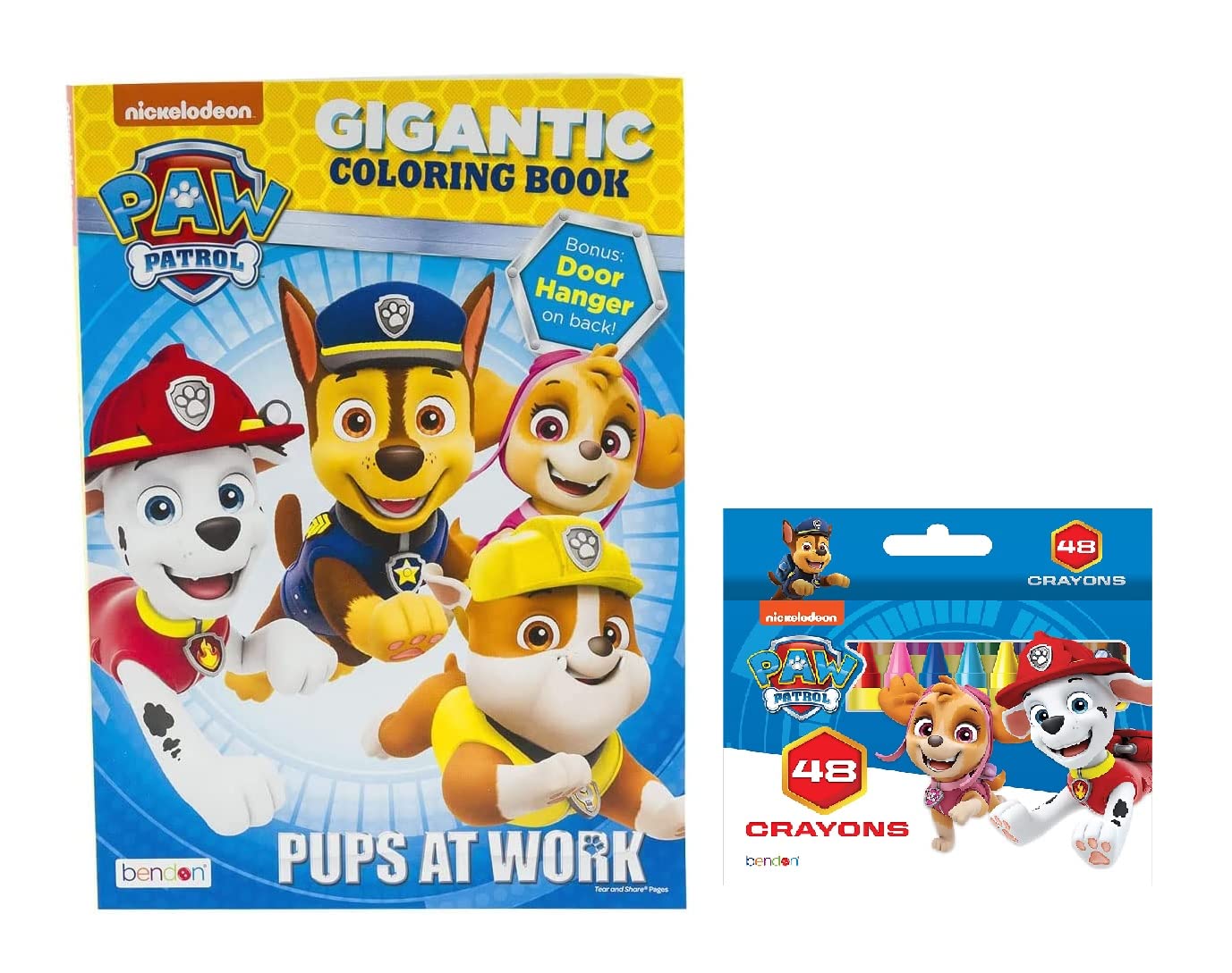 Foto 1 | Set De Libros Para Colorear Paw Patrol Gigantic  192 Peniques  Con 48 Crayones - Venta Internacional.