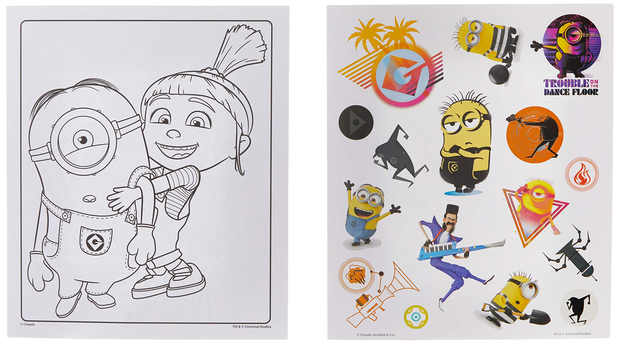 Foto 5 pulgar | Libro De Colores Y Pegatinas Crayola Despicable Me 3 Niños De 3 A 6 Años - Venta Internacional.