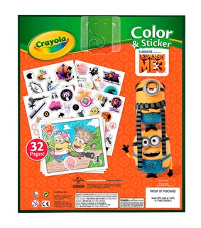 Foto 5 | Libro De Colores Y Pegatinas Crayola Despicable Me 3 Niños De 3 A 6 Años - Venta Internacional.