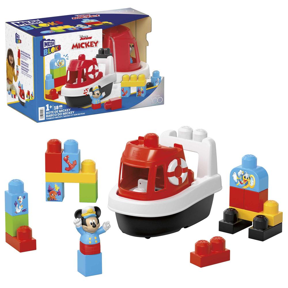 Foto 2 | Mega Bloks Disney: Juguete De Construccion Clasico Bote De Mickey