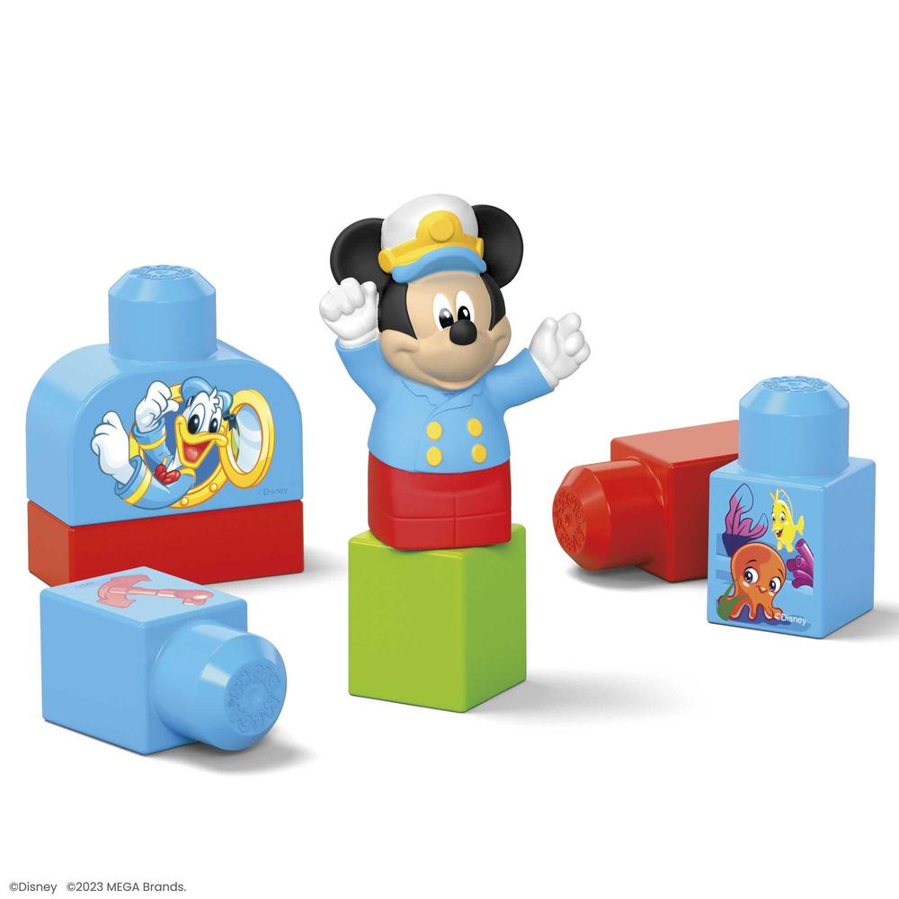 Foto 6 pulgar | Mega Bloks Disney: Juguete De Construccion Clasico Bote De Mickey