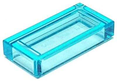 Foto 2 | Azulejos Lego Bulk Color Azul Claro Transparente 1 x 2 - 100 Piezas - Venta Internacional