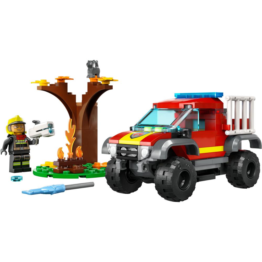 Foto 3 pulgar | Set de Juegos Lego City Camión de Rescate 4X4 de Bomberos