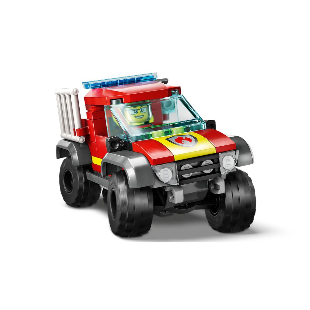 Foto 3 | Set de Juegos Lego City Camión de Rescate 4X4 de Bomberos