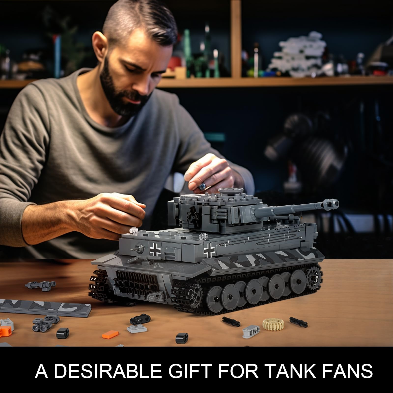 Foto 7 | Set de Bloques de Construcción Mould King Moc Tiger Tank con Mando a Distancia - Venta Internacional