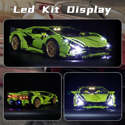 Foto 5 pulgar | Kit De Luces Led Bourvill Para Lego Technic Lamborghini Sián Fkp - Venta Internacional.