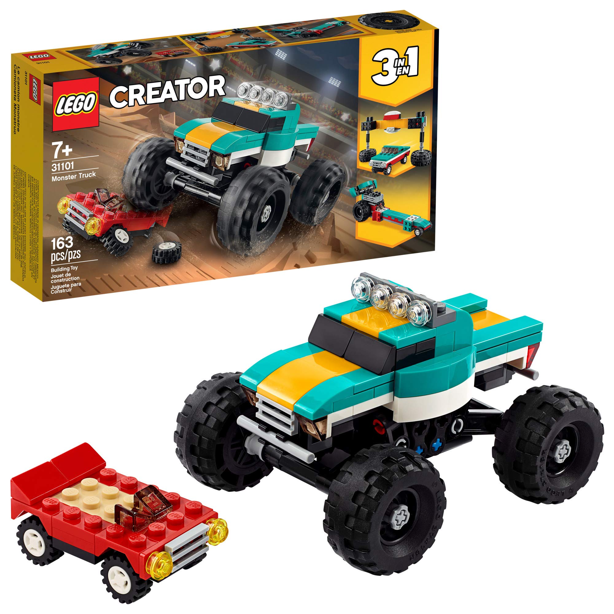 Foto 2 pulgar | Lego Creator 3 en 1 Monster Truck 31101 para Niños - Venta Internacional