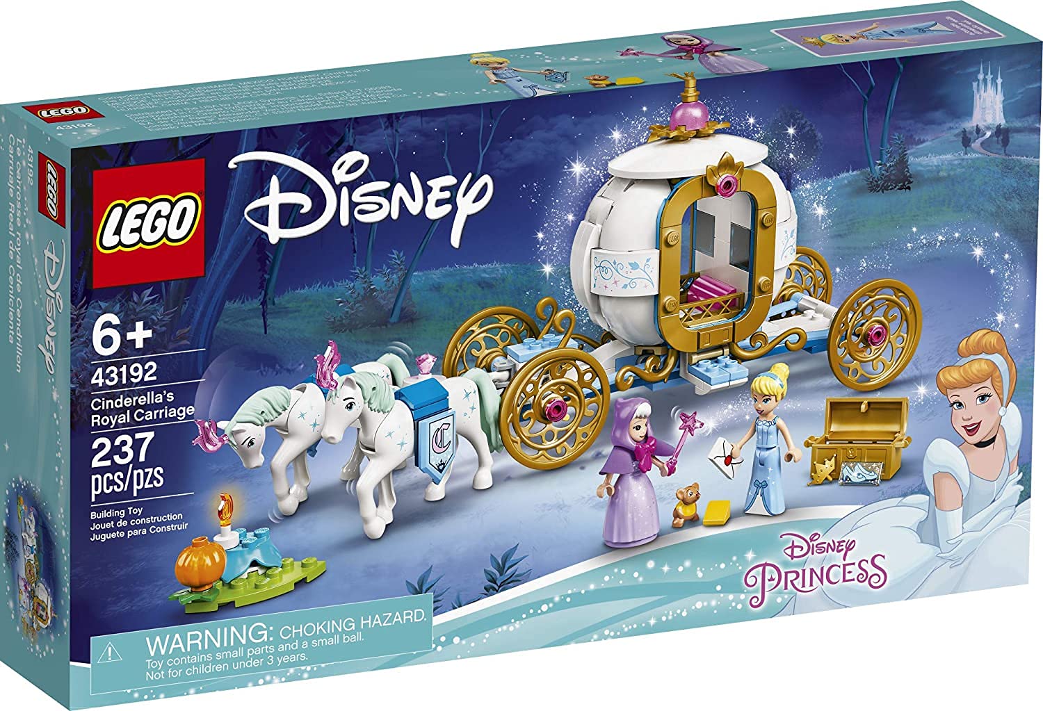 Foto 2 pulgar | Lego Disney Cinderella's Royal Carriage 43192 - Venta Internacional