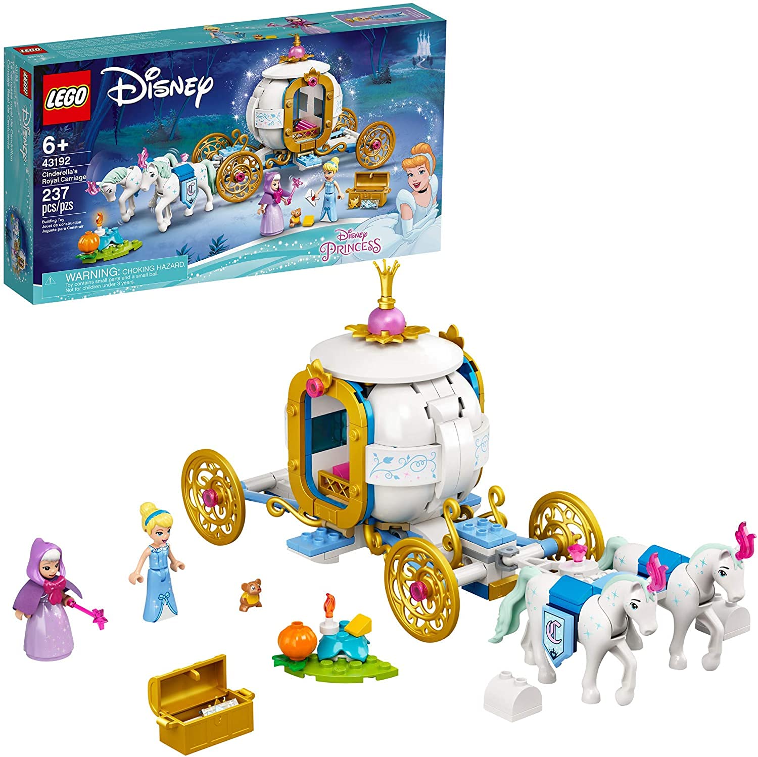 Foto 4 pulgar | Lego Disney Cinderella's Royal Carriage 43192 - Venta Internacional