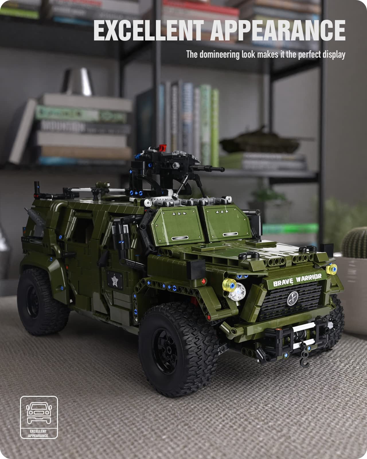 Foto 2 | Kit de Construcción Nifeliz Warrior para Coche Militar 3,175 Piezas - Venta Internacional