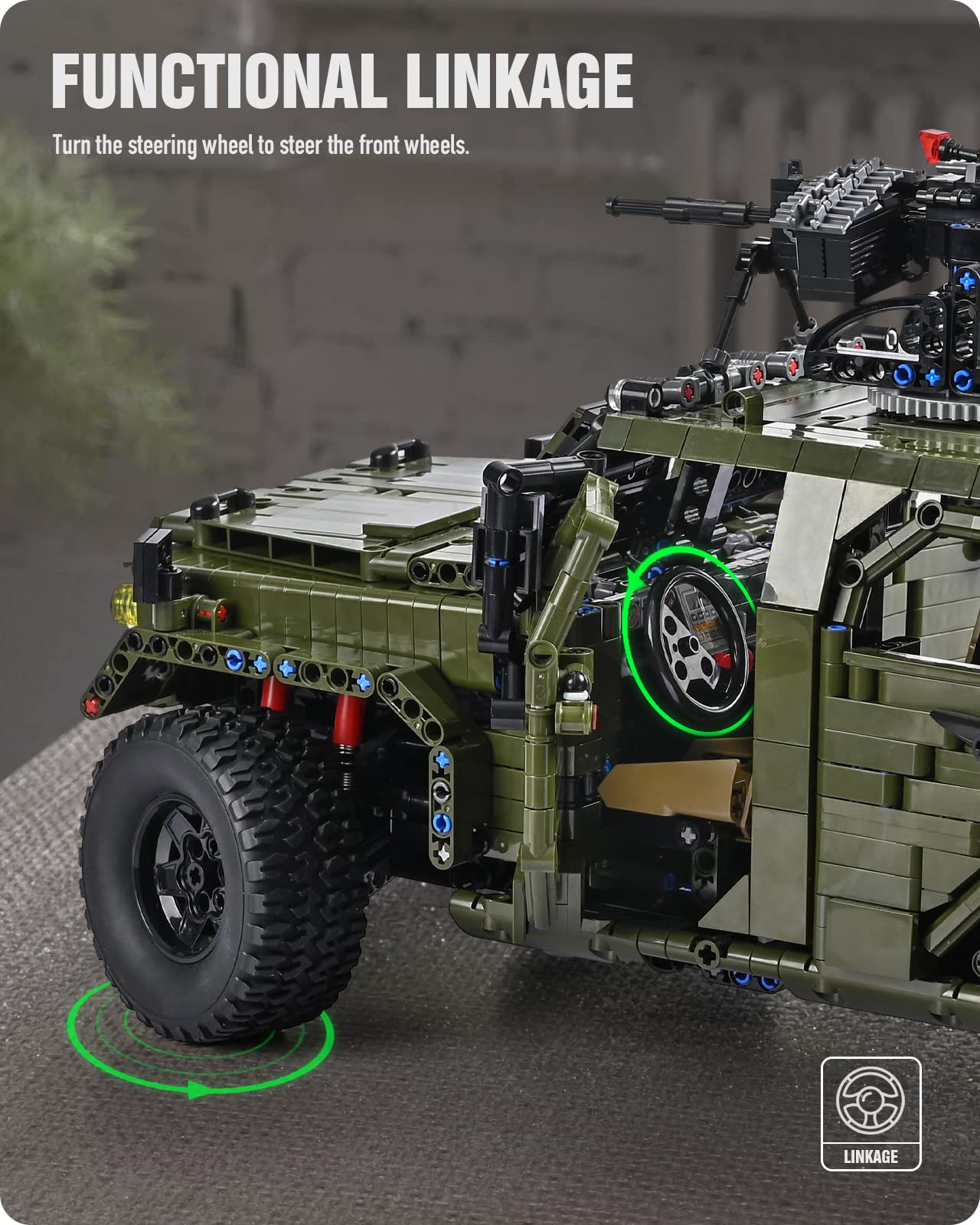 Foto 6 | Kit de Construcción Nifeliz Warrior para Coche Militar 3,175 Piezas - Venta Internacional