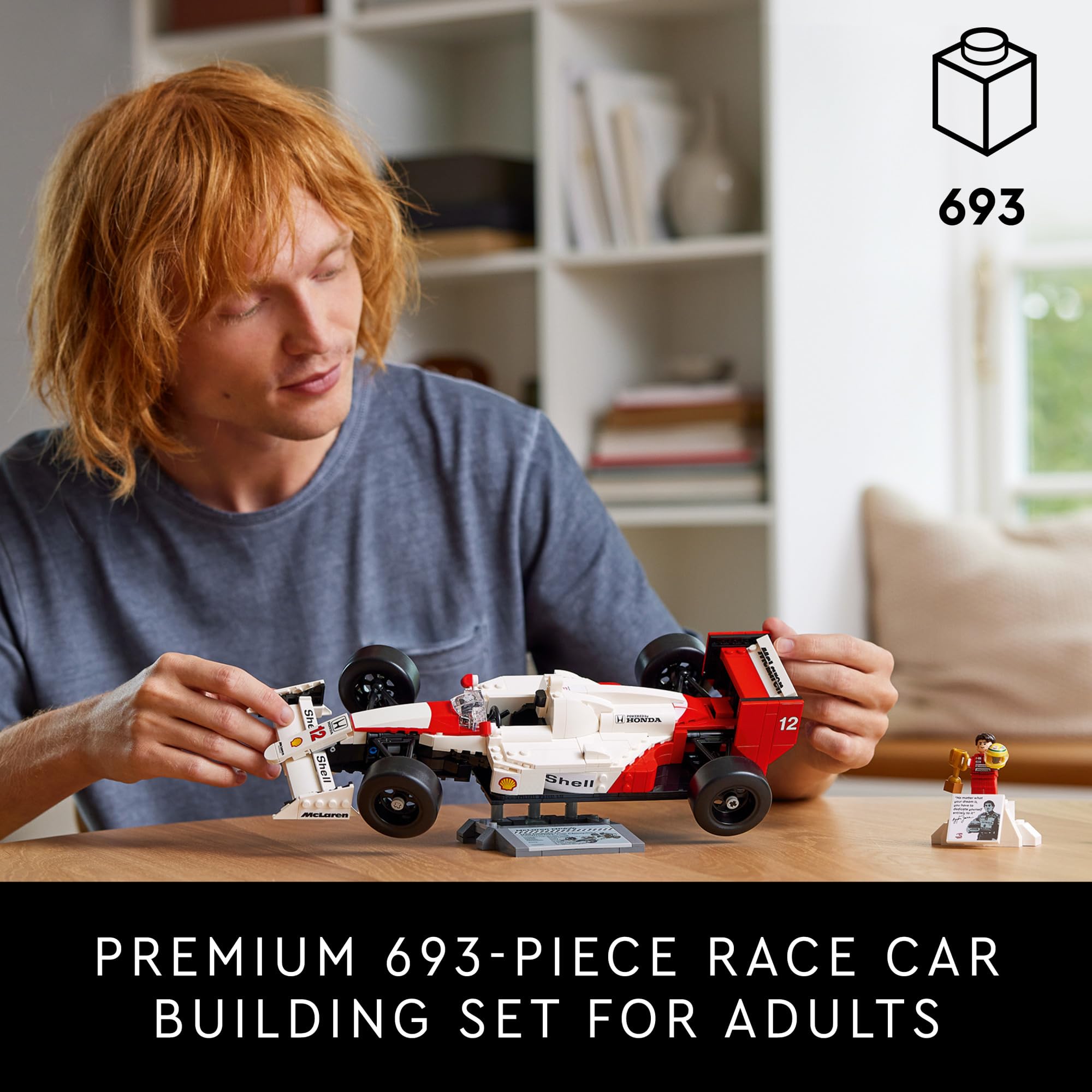 Foto 4 pulgar | Set De Construcción Lego Icons Mclaren Mp4/4 Y Ayrton Senna - Venta Internacional.