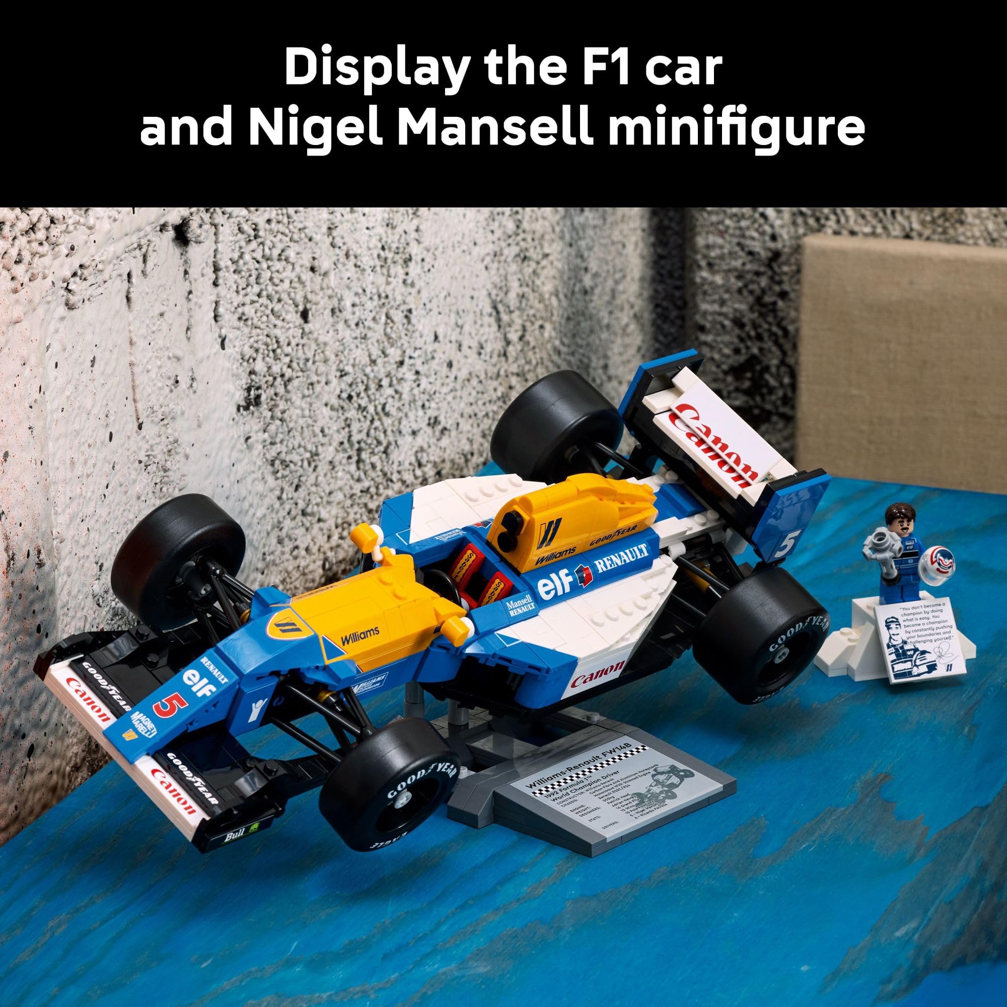 Foto 8 pulgar | Set De Construcción Lego Icons Williams Racing Fw14b Y Nigel Mansell F1 - Venta Internacional.
