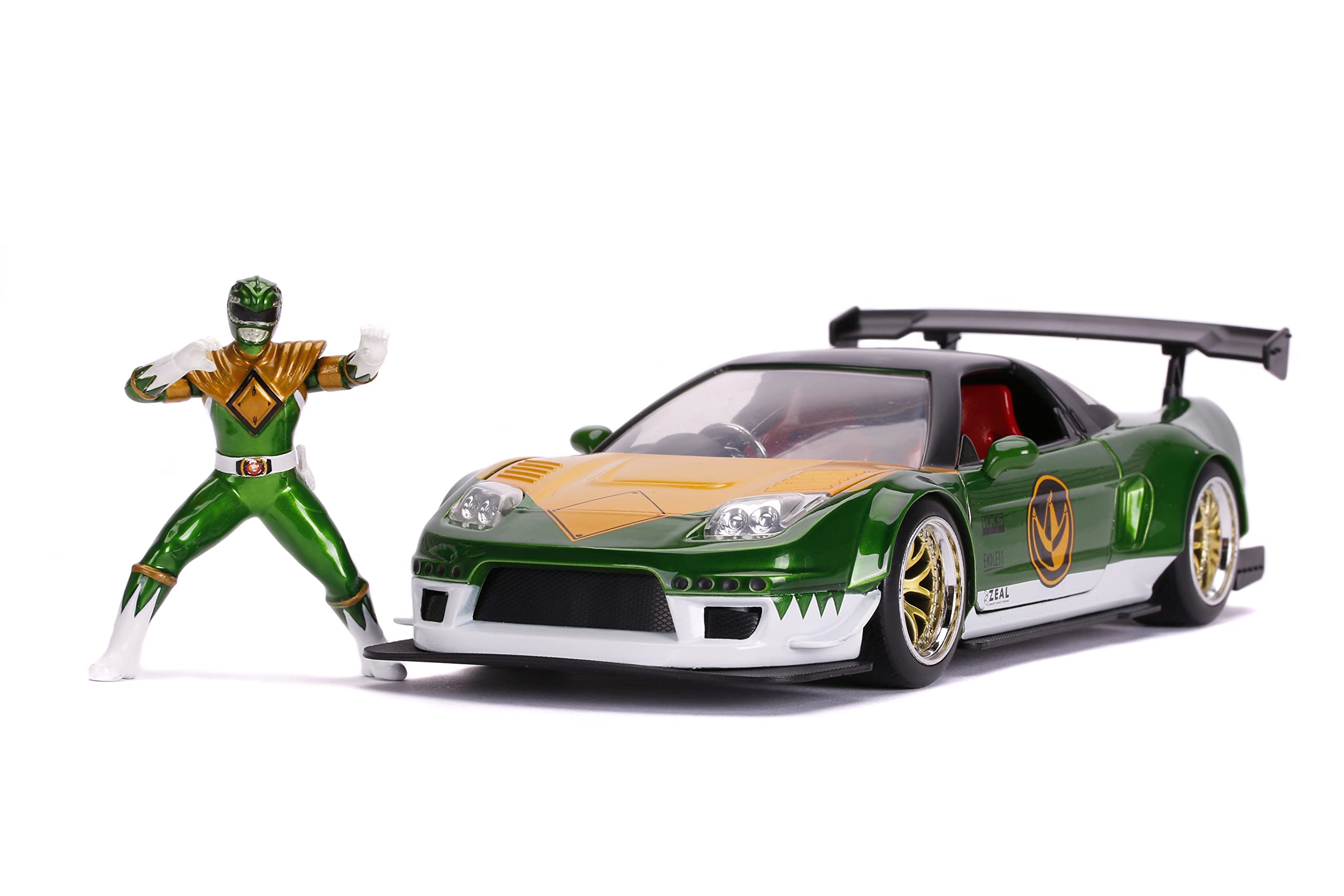 Figura Del Honda Nsx 2002 Diecast Car Jada 1:24 Con Green Ranger - Venta Internacional.