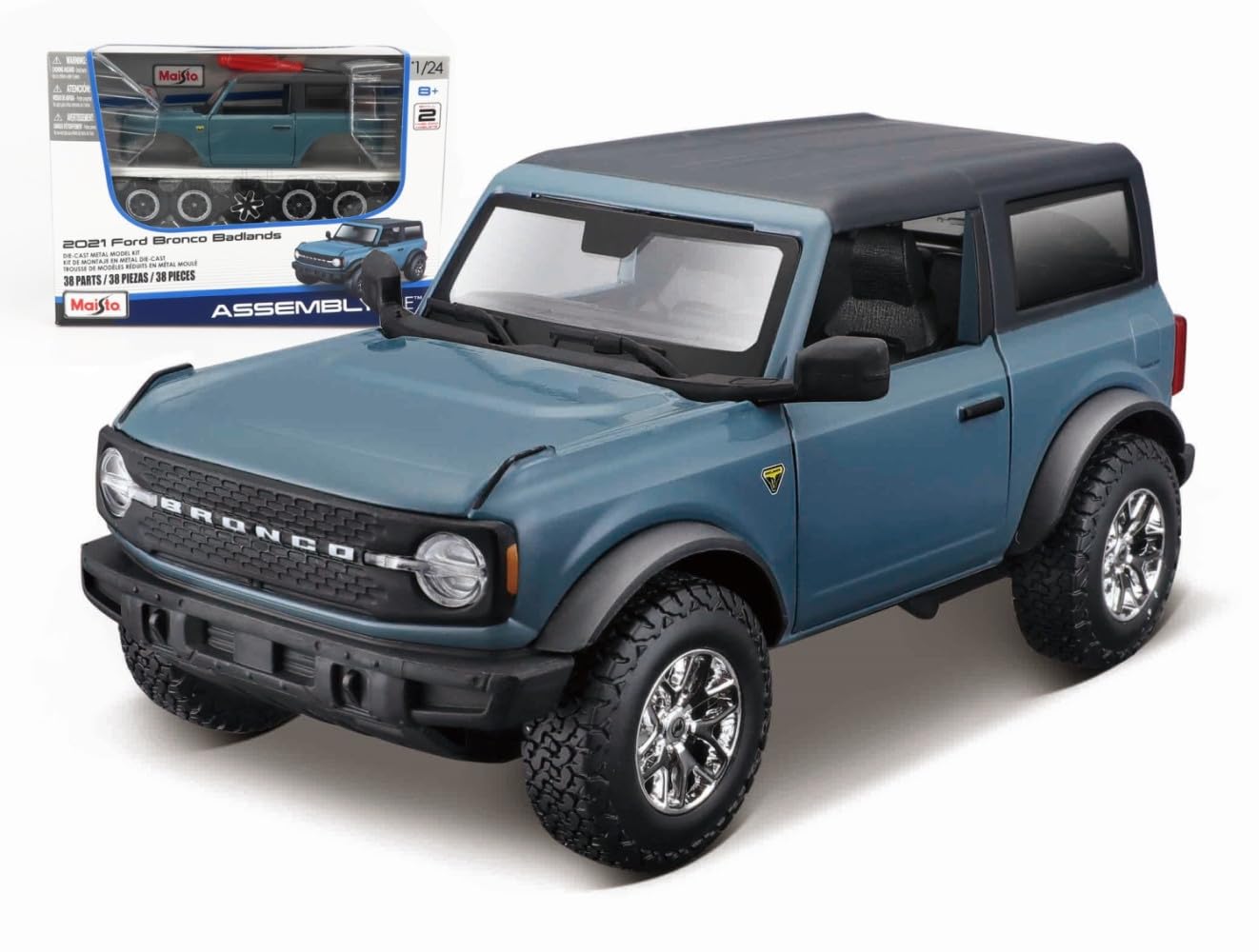 Maqueta De Coche Fundido A Presión Maisto 1:24 Línea De Montaje Ford Bronco 2021 - Venta Internacional.