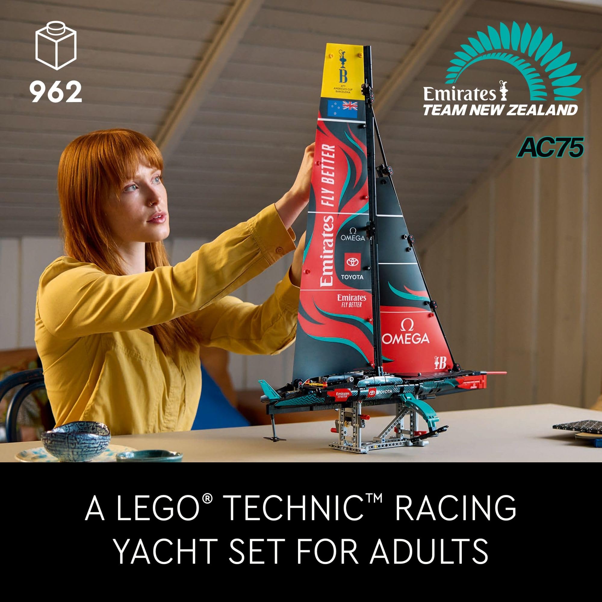 Foto 3 pulgar | Set De Construcción Lego Technic Emirates Team New Zealand Ac75 Yacht 42174 - Venta Internacional.