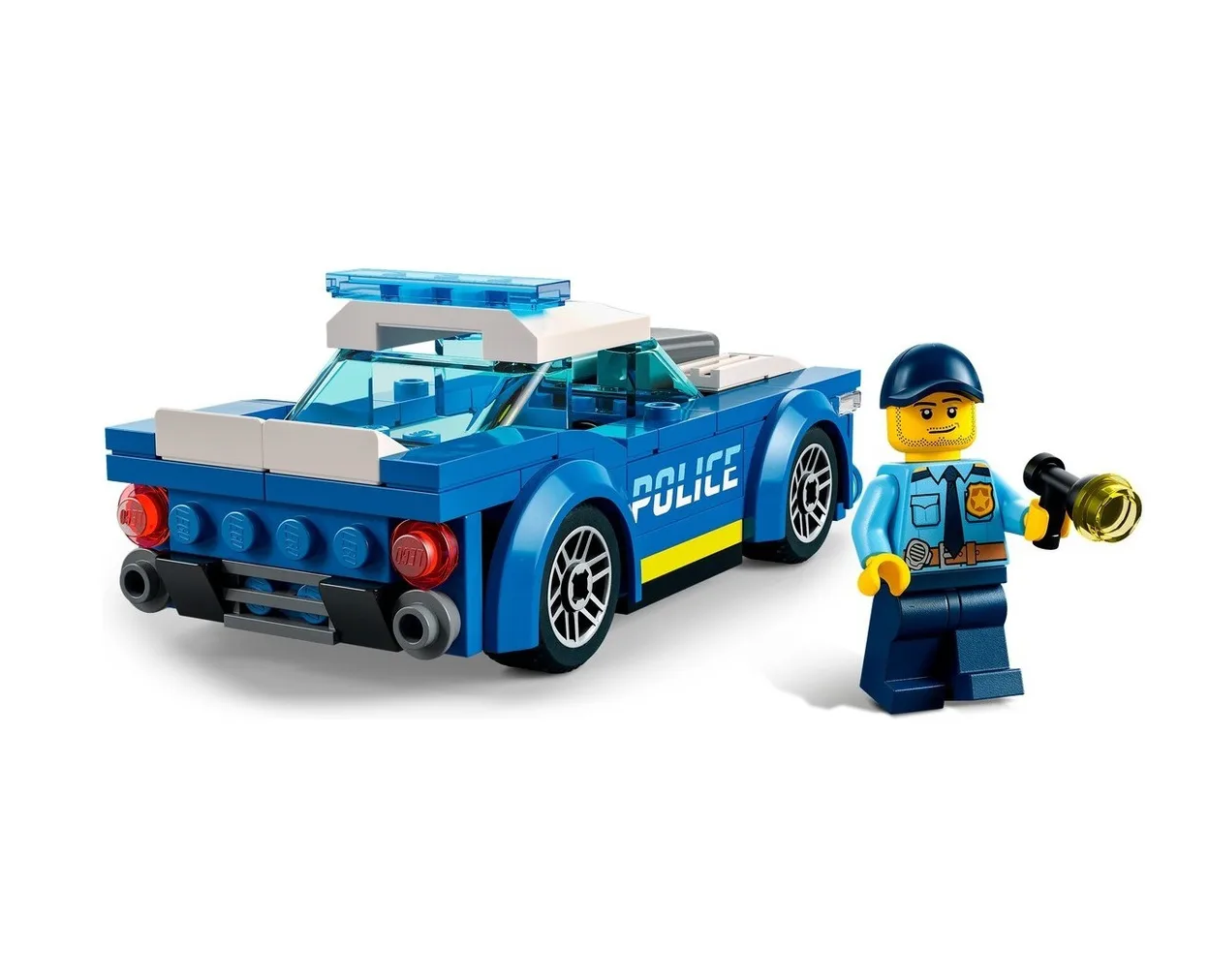 Foto 4 pulgar | Auto De Policía Construcción 94 Pzs Azul Blanco