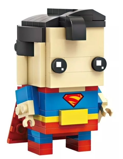 Foto 4 pulgar | Set de Miniblocks de Superman y Wonder Woman con 268 ladrillos y 2 modelos posables de 6 cm