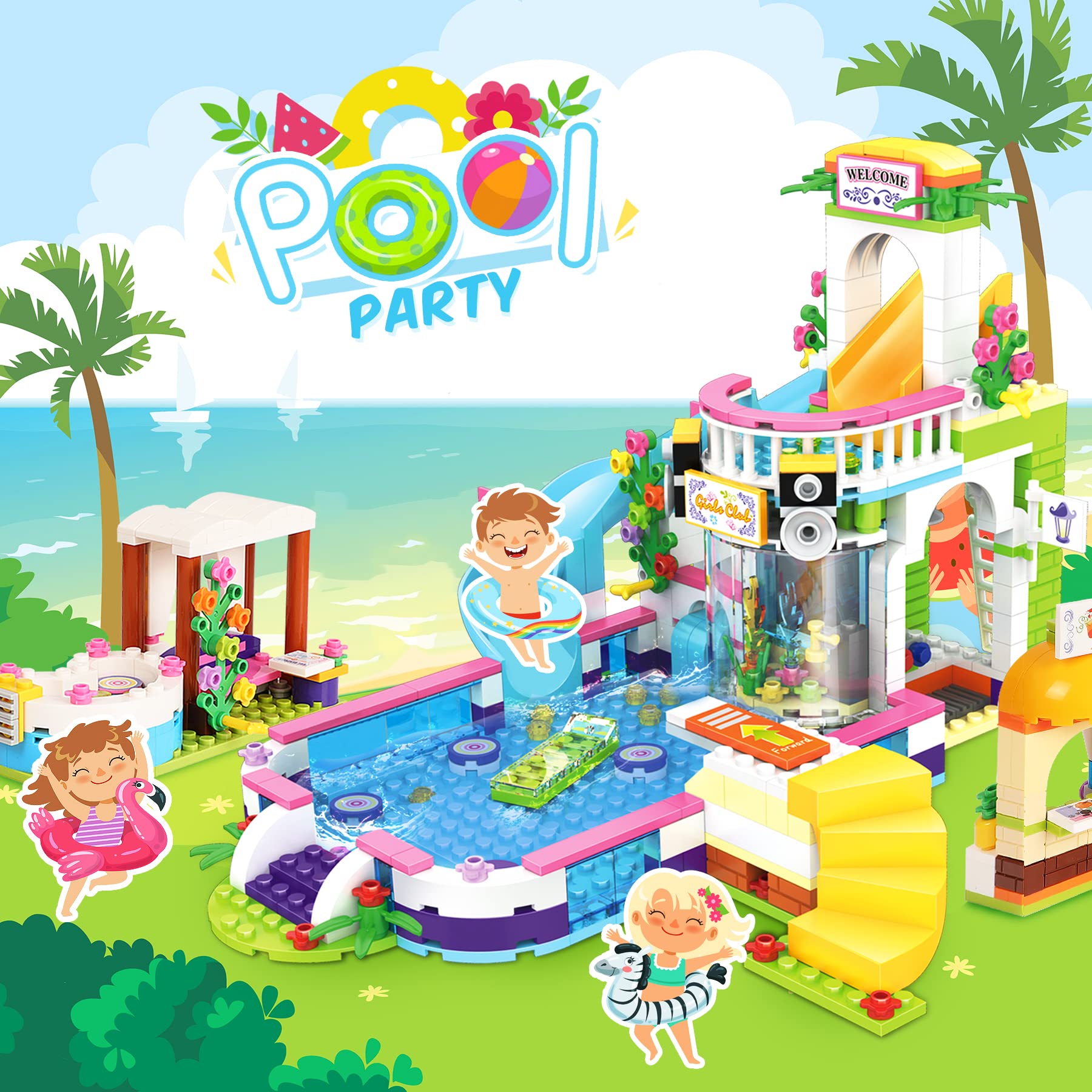 Foto 4 | Kit de Construcción EP Exercise N Play Friends Multicolor 1736 Piezas - Venta Internacional