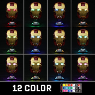 Foto 5 | Kit De Iluminación Briksmax Para Casco Iron Man Lego 76165 - Venta Internacional.