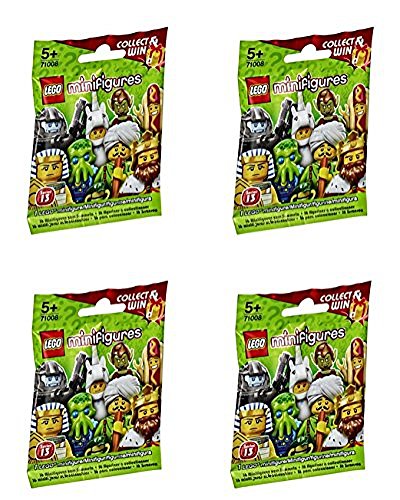 Serie 13 De Minifiguras Lego, Juego Aleatorio De 4 Paquetes  - Venta Internacional.