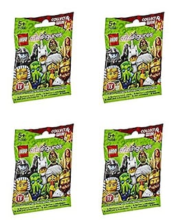 Foto 1 | Serie 13 De Minifiguras Lego, Juego Aleatorio De 4 Paquetes - Venta Internacional.