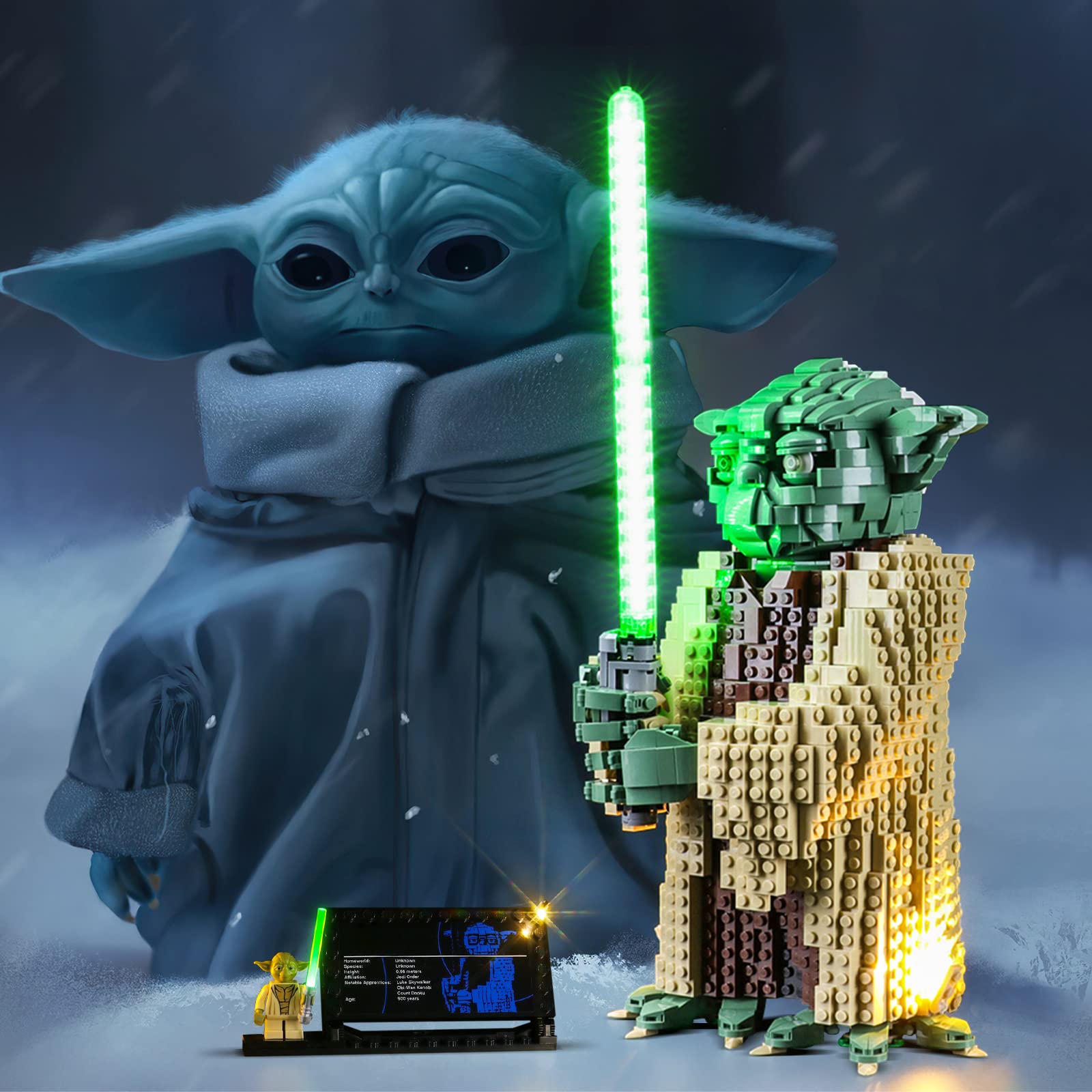 Foto 3 | Set De Luces Lightailing Para Bloques De Construcción Yoda Con Led - Venta Internacional.