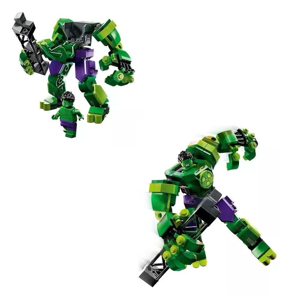 Foto 4 pulgar | Kit Lego Marvel Armadura Robótica De Hulk 76241 138 Piezas 3+ Verde