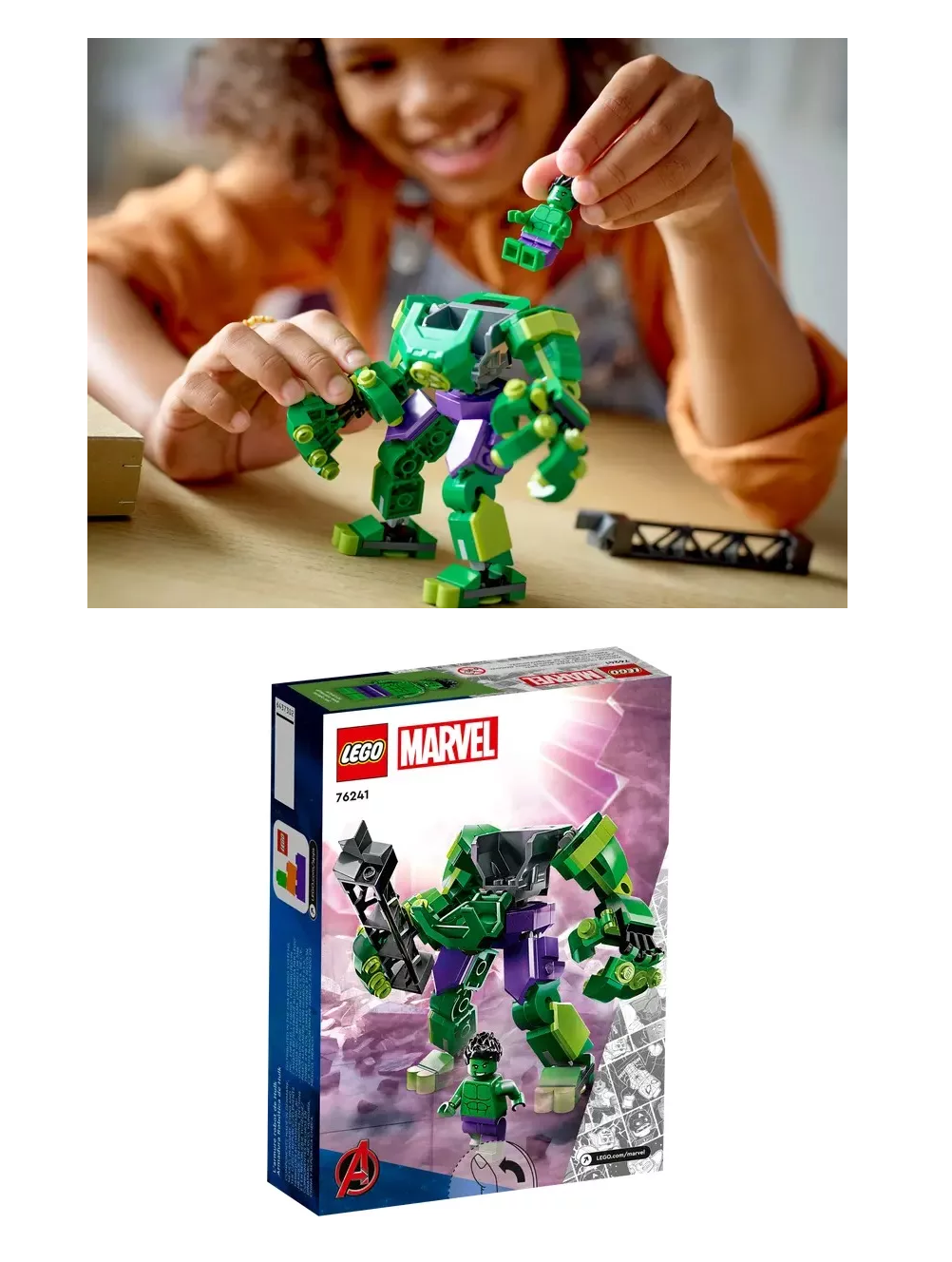 Foto 6 pulgar | Kit Lego Marvel Armadura Robótica De Hulk 76241 138 Piezas 3+ Verde