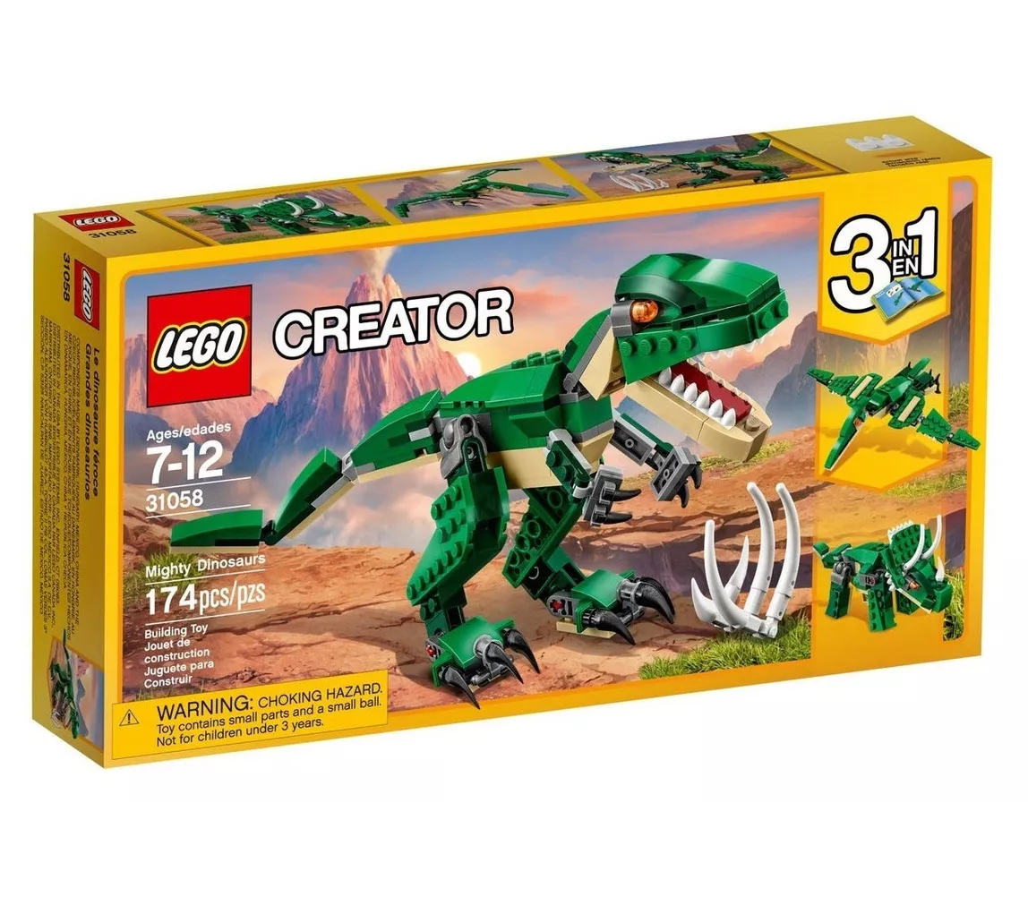 Foto 2 | Set de Construcción Lego Creator 3 en 1 Grandes Dinosaurios 31058 174 Piezas Verde