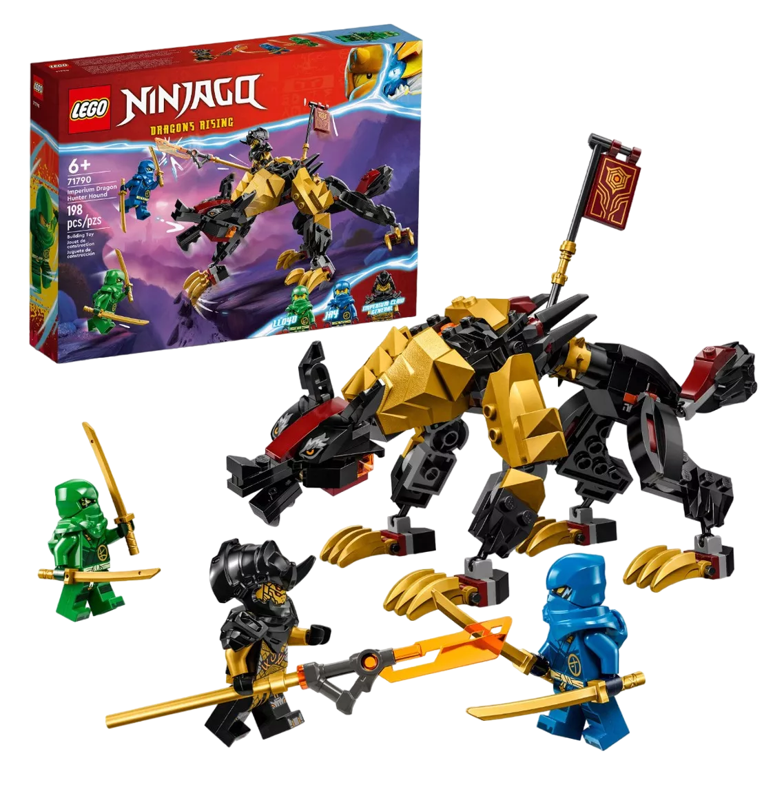 Foto 1 | Kit Lego Ninjago Sabueso Cazadragones De Imperium 3+ Cantidad De Piezas 198