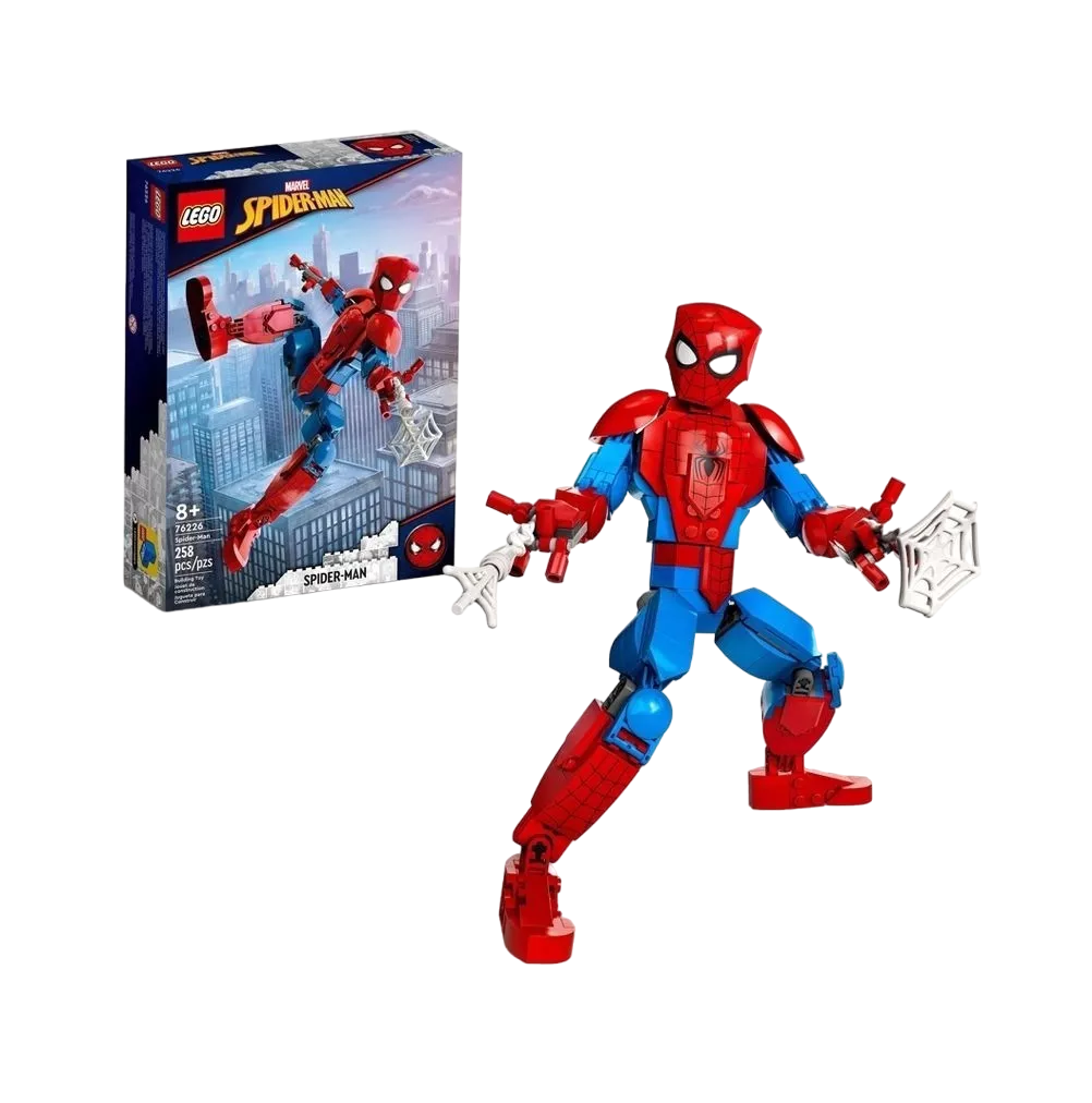 Kit De Construcción Lego Figura De Spiderman 258 Pzas Rojo