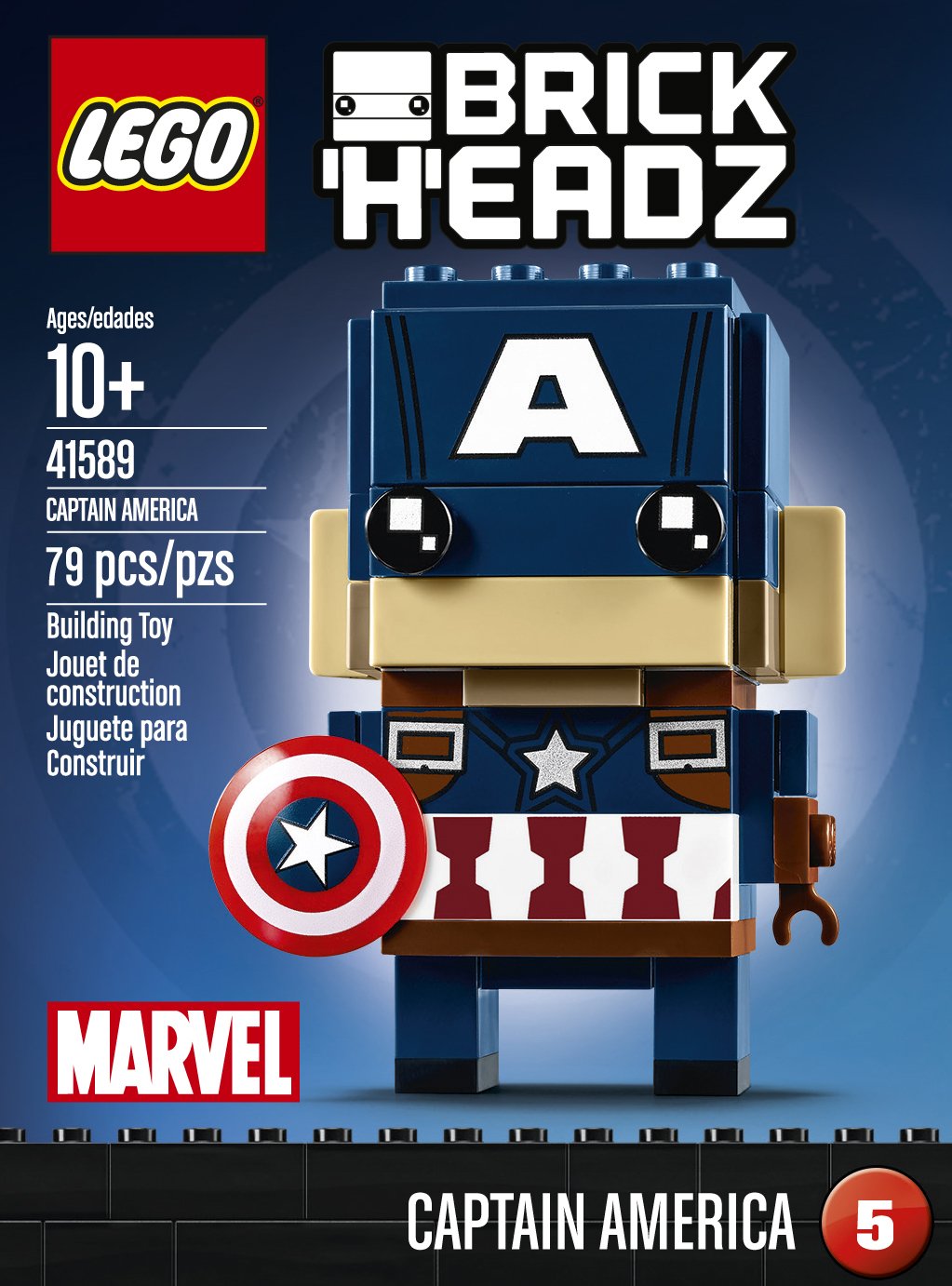 Foto 3 pulgar | Lego Brickheadz Capitán América - Venta Internacional