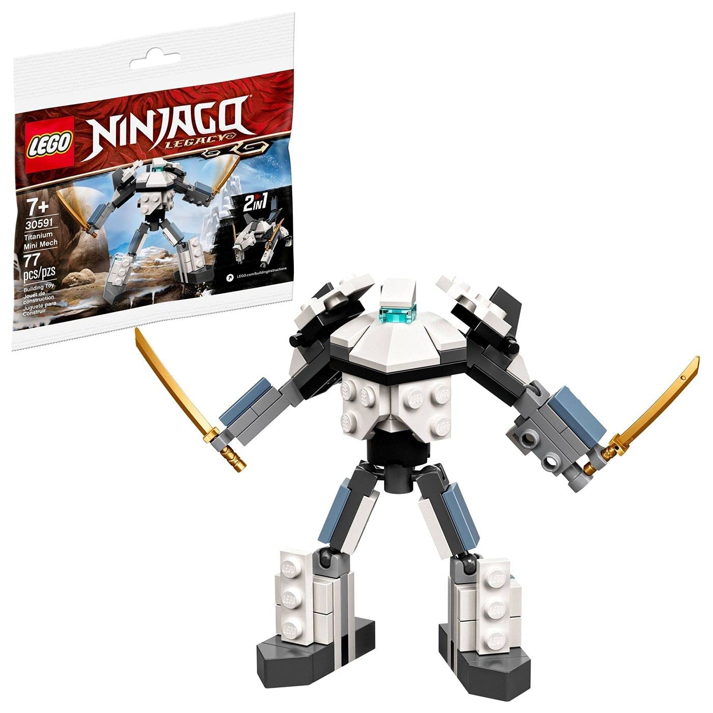 Foto 4 pulgar | Minimecha de Titanio Polybag Lego Ninjago 30591 - Venta Internacional