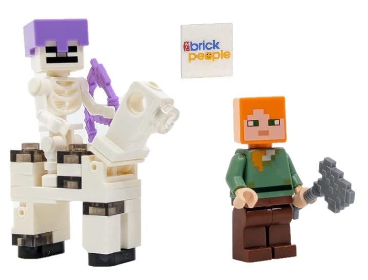 Juguete Lego Minecraft: Álex con Esqueleto y Caballo Esqueleto - Venta Internacional